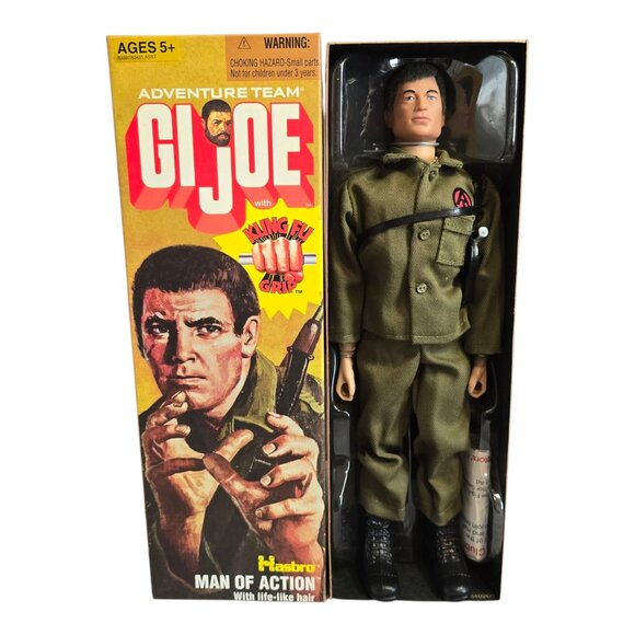 2007 GI Joe Adventure Team Action Figure Man of Action Kung-Fu Grip 12" NRFB! - Picture 1 of 11